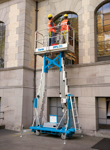Rent a Genie DPL-30 Dual Personnel Lift from Fagan High Reach Rent a Genie DPL-30 Dual Personnel Lift from Fagan High Reach